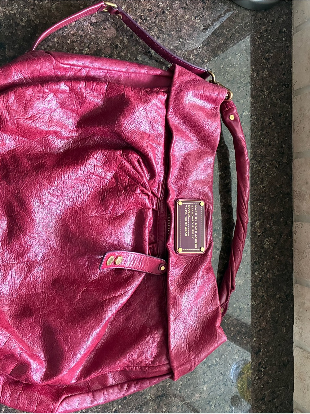 Women's Large Red Shoulder Bag